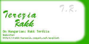 terezia rakk business card
